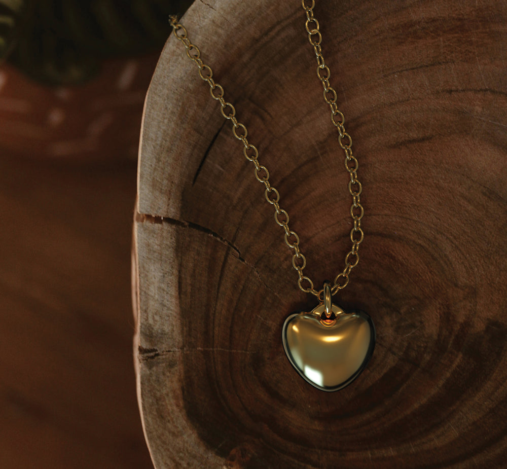 
                  
                    Gold Forever Lockets 14K Gold Plated Heart Pendant Necklace
                  
                